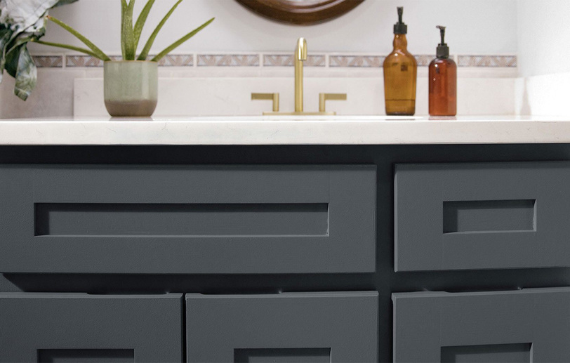 How to Paint Bathroom Vanity Cabinetes