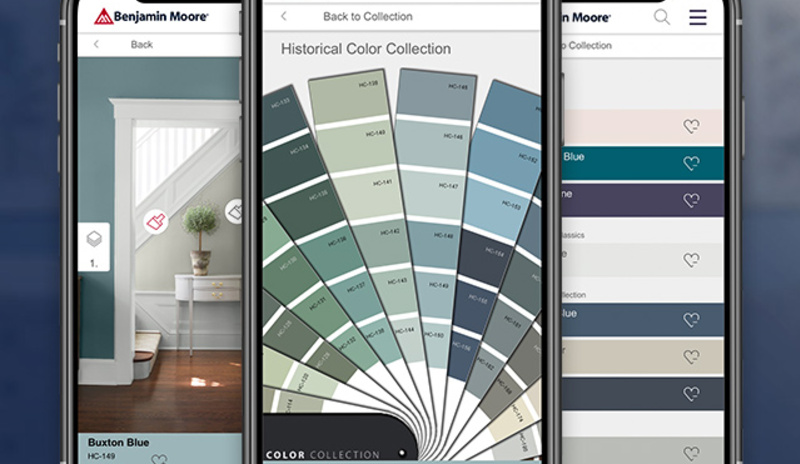 A screenshot from the Benjamin Moore Color Portfolio™ app shown on a smartphone.
